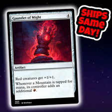 Gauntlet Of Might - Custom Art Magic: The Gathering Playtest Card - Commander picture