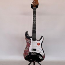 No logo S-T electric guitar black Paisley Rounded fret Edge stainless Fret picture