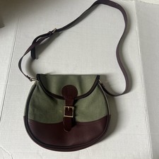 Loulu Olive Green & Burgundy Purse With Strap picture