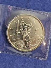 2022 Gibraltar Lady Justice 1 oz .999 Fine Silver 1 Pound Coin Scottsdale Mint picture