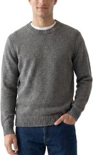 Vince  Men's Heather Gray Wool & Cashmere Knitted Sweater Size M $438 picture