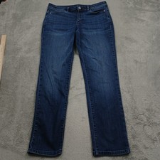 J Jill Jeans Womens 10 Blue Denim Slim Ankle Preppy Casual picture