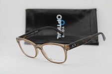 NEW ARMANI EXCHANGE AX 3076 8271 CLEAR BROWN AUTHENTIC EYEGLASSES 53-17 picture