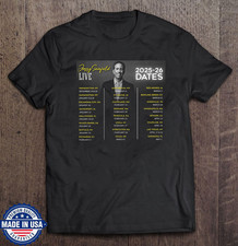 Jerry Seinfeld Live 25-26 Tour Dates T Shirt Full Size S-5XL picture