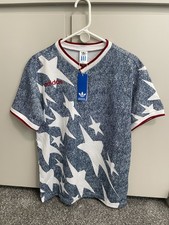 Adidas Men's Soccer Jersey - Team USA Denim Graphic Jersey - Large - New picture