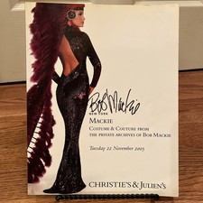 Bob Mackie Signed Autograph 2005 Christie's & Julien's Auction Program Catalog - picture