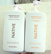 Native Nourishing Body Wash Coconut & Vanilla + Toasted Vanilla & Honey 34 fl oz picture