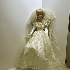 Vintage Brinn's Princess Diana Porcelain Bride Doll Limited Edition 3657/5000 picture