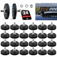 24pack Rubber Coated Magnets, Rock Light Magnets 1.69 Inch 30LB picture