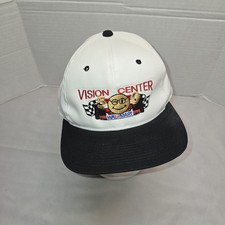 Vintage 80s 90s Walmart Hat Vision Center Adjustable Snapback By Youngan Nos Blk picture
