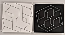 Richard RC Newman 1968 Pr Plastic Op Art Hanging Geometric Lucite Vintage Signed picture