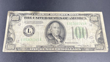 1934 A Mule $100 FRN Federal Reserve Note San Francisco District VG Circ #145 picture