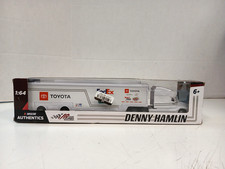 Nascar Authentics Joe Gibbs Racing Denny Hamlin Fedex Die-Cast Hauler Transport picture
