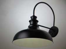 aiwen Modern 19.68 in. W 1-Light Black Outdoor Gooseneck Oversized Sconce picture
