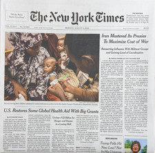 The New York Times Newspaper August 3 2026 Complete Print Paper UNREAD NYT picture