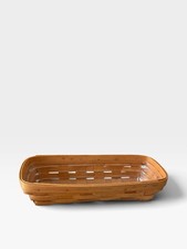 Vintage 1992 Longaberger Basket 11 Inch Long Signed Bread Country W Liner Farm picture