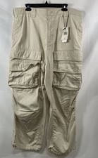 BDG Women's Creme Multi-Pocket Cargo Utility Pants Drawstring Cuffs Sz XL NWT picture