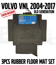 Volvo VNL 2004-2017 All Weather Floor Rubber Mats Liners 3 PCS SET Carpet picture