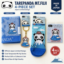 Tarepanda Mt Fuji 4pc Set Towel Socks Keychain Sticker San-X Japan Limited picture