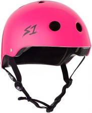 S1 Lifer Skateboard/Bicycle/Scooter Bucket Helmet - Hot Pink Gloss picture