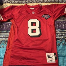 Mitchell Nest Authentic Steve Young Jersey Large Wore One Time Used picture