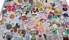 20 Christian Bible Stickers Religious Faith Jesus God Decals Laptop Journal NEW picture