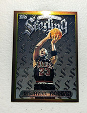 96-97 Topps Finest Sterling  Michael Jordan 50 Minor Corner/Edge Wear SEE PHOTOS picture
