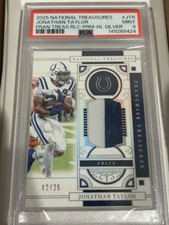 2025 National Treasures Jonathan Taylor #FTR-JTR Holo Silver Prime /25 (MEM) picture