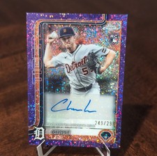 2025 Topps Chrome Update Chase Lee Tigers RC Auto Purple Speckle /299 AC-CLE picture