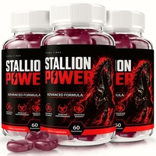 Stallion Power Gummies, Men's Energy, Male Vitality & Performance Support - 3PK picture