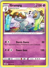 Grumpig 056/163 Uncommon Battle Styles Pokemon Near Mint picture