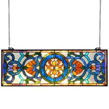 VEVOR Stained Glass Window Panel Tiffany Style Hanging Window Panel 35.1