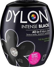Dylon Machine Dye Pod Intense Black 350g for Fabrics Revive Jeans Towels picture