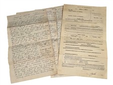 1936 antique DIVORCE papers ANGELO SEREFFS stafford springs ct WRATH HEARTBREAK picture
