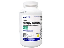 Major Allergy Tablets, Chlorpheniramine Maleate 4 mg, 1000 Count (Pack of 1) picture