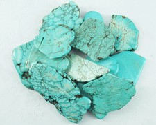 500 Ct Certified Arizona Sky Blue Natural Turquoise Slab Loose Gemstone Lot picture