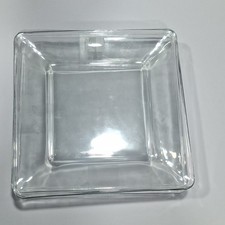 Mainstays 4-Piece Square Clear Glass Dinnerware Set picture
