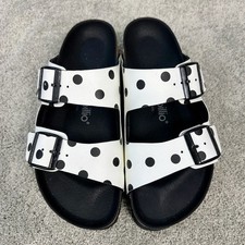 Papillio Arizona platform Sandals Womens 39 8 Polka Dot Birkenstock picture
