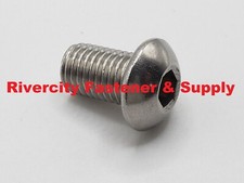 5/16-24x1/2 Stainless Button Allen Head Bolts 5/16x24 x .50 Screws 5/16x24x1/2