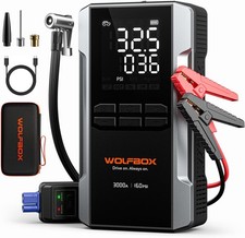 WOLFBOX 3000A Jump Starter with Air Compressor, 16000mAh&160PSI Portable Car...  picture