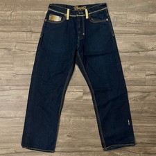 Vintage Coogi Australia City Skyline Jeans Mens 36x34 Dark Wash Gold Embellished picture
