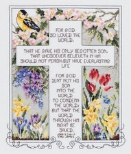 Janlynn John 3:16-17 Counted Cross Stitch Kit picture