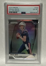 2024 Panini Prizm Drake Maye Silver Prizm Rookie #329 picture
