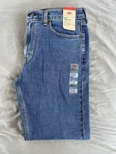 Levi's 505 Stretch Men's Jeans, Size 33x32, Blue, Straight Leg picture