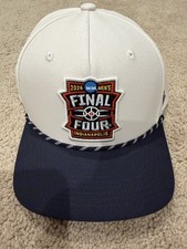 2026 NCAA Final Four Indianapolis Zephyr Snapback Hat White Navy Rope NWT picture