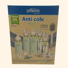 Dr.Brown's Options+ Glass Narrow Anti-Colic Deluxe Baby Bottle Set 22pc #1521 picture