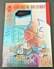 2017 Panini Illusions - First Impressions Mem Autos Christian McCaffrey /50 picture
