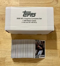 2026 Topps Flagship Football NFL Complete Base Set 1-400 with All 100 RCs picture