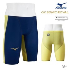Mizuno Men's Swimsuit GX SONIC ROYAL SF N2MBD003 Navy Yellow Size M Japan picture