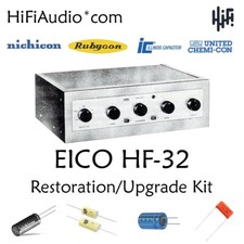 EICO HF-32 amp restoration recap repair service rebuild kit fix filter capacitor picture